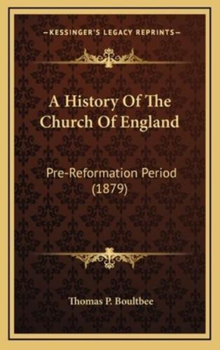 A History Of The Church Of England