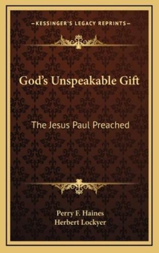 God's Unspeakable Gift