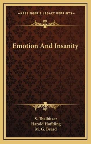 Emotion and Insanity