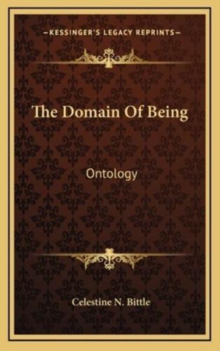 The Domain Of Being