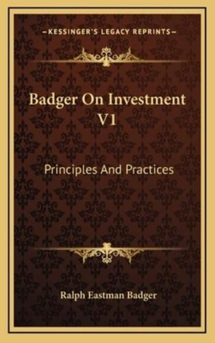 Badger on Investment V1