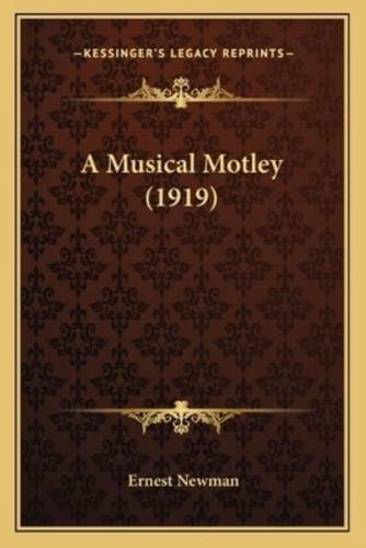 A Musical Motley (1919)