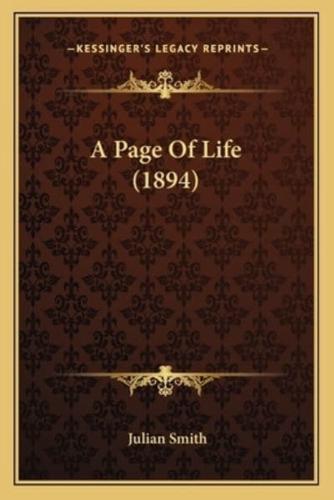 A Page Of Life (1894)