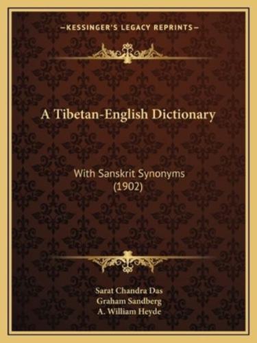 A Tibetan-English Dictionary