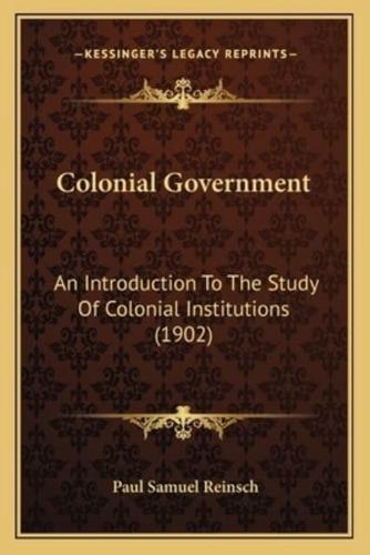 Colonial Government