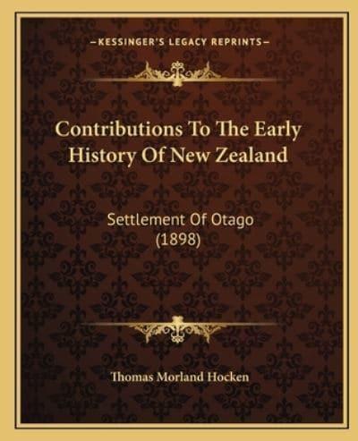 Contributions To The Early History Of New Zealand