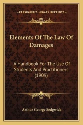 Elements Of The Law Of Damages