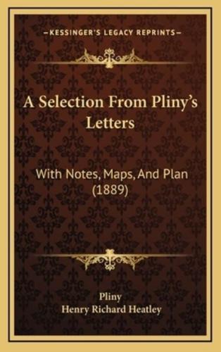 A Selection from Pliny's Letters