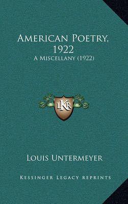 American Poetry, 1922