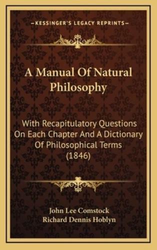 A Manual of Natural Philosophy
