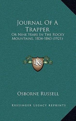 Journal Of A Trapper