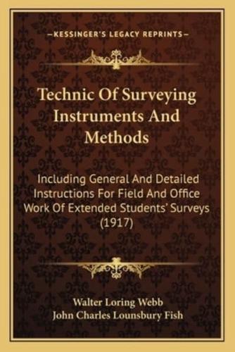 Technic Of Surveying Instruments And Methods