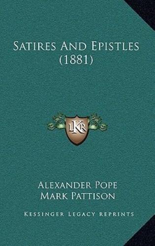 Satires And Epistles (1881)