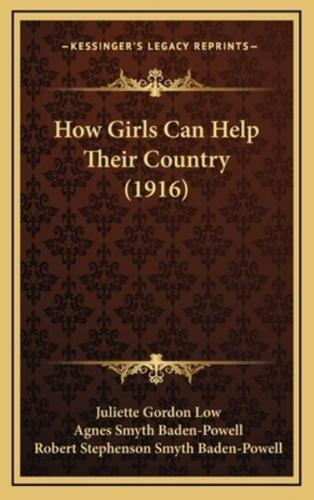 How Girls Can Help Their Country (1916)