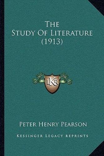 The Study Of Literature (1913)