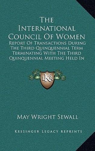 The International Council Of Women