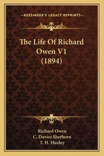 The Life Of Richard Owen V1 (1894)