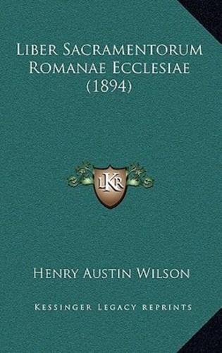 Liber Sacramentorum Romanae Ecclesiae (1894)