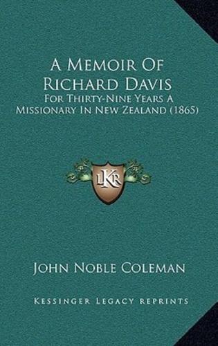 A Memoir Of Richard Davis