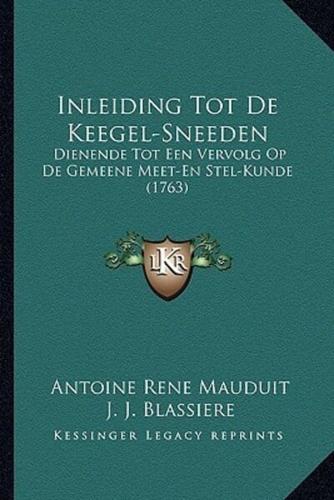 Inleiding Tot De Keegel-Sneeden