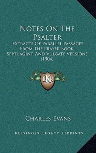 Notes on the Psalter