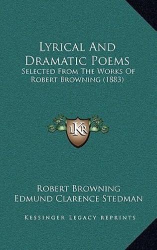 Lyrical And Dramatic Poems