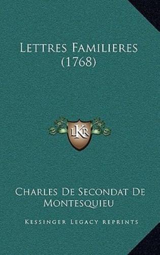 Lettres Familieres (1768)