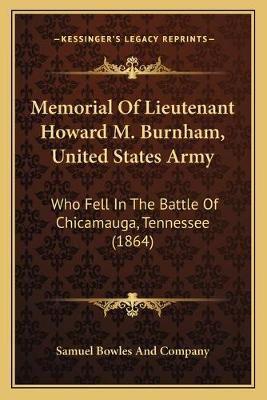 Memorial Of Lieutenant Howard M. Burnham, United States Army