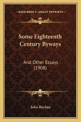 Some Eighteenth Century Byways