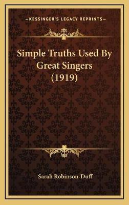 Simple Truths Used By Great Singers (1919)