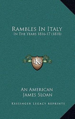 Rambles In Italy