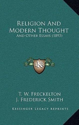 Religion And Modern Thought