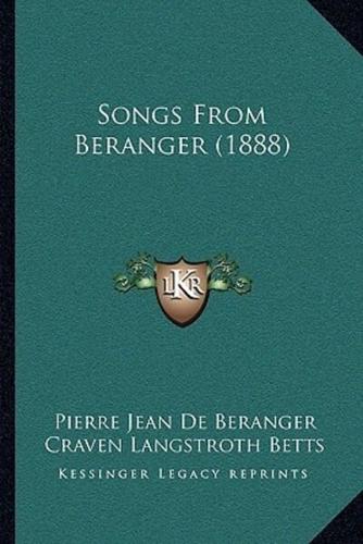 Songs from Beranger (1888)