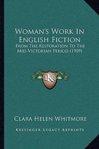 Woman's Work In English Fiction