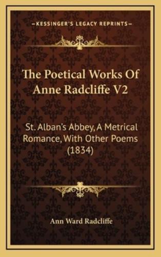 The Poetical Works Of Anne Radcliffe V2