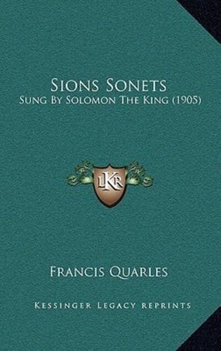Sions Sonets