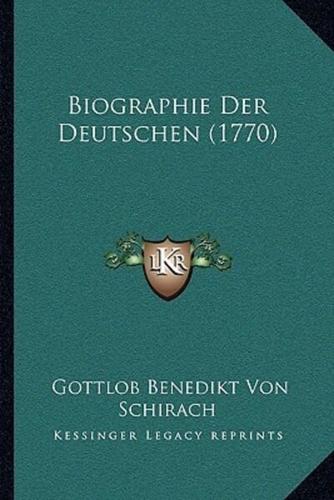 Biographie Der Deutschen (1770)