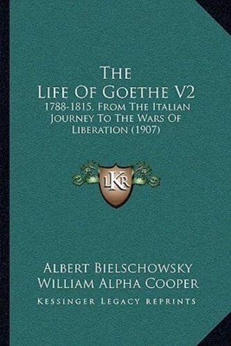 The Life Of Goethe V2