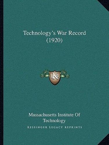 Technology's War Record (1920)