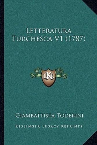 Letteratura Turchesca V1 (1787)