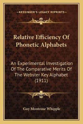 Relative Efficiency Of Phonetic Alphabets