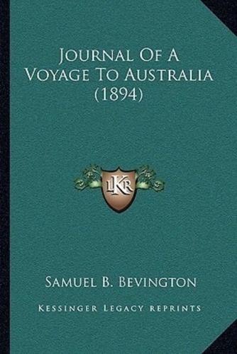 Journal Of A Voyage To Australia (1894)