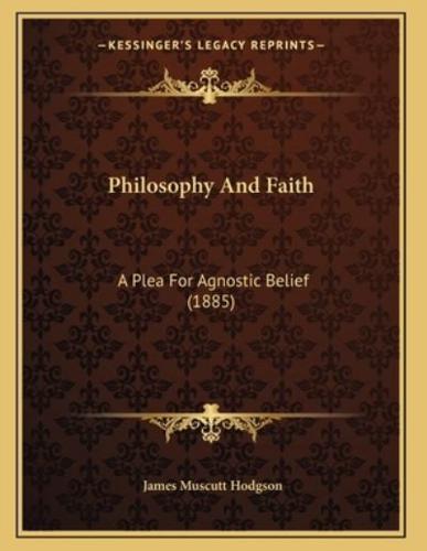 Philosophy And Faith
