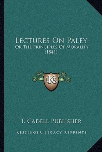 Lectures On Paley