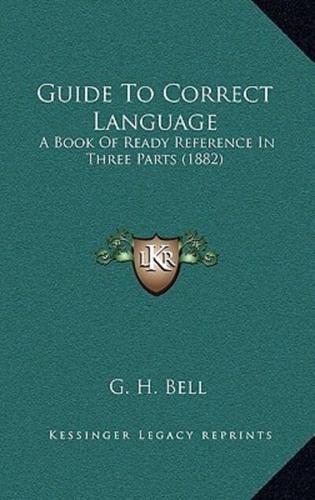 Guide To Correct Language