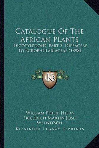 Catalogue Of The African Plants