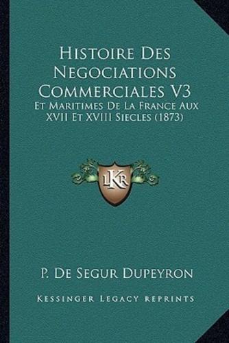 Histoire Des Negociations Commerciales V3