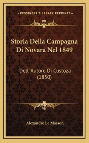 Storia Della Campagna Di Novara Nel 1849