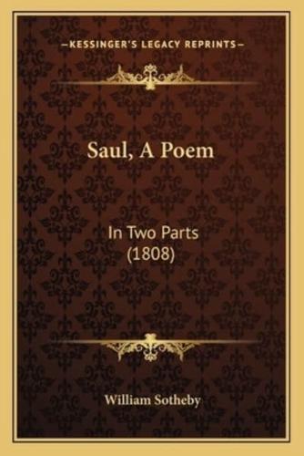 Saul, A Poem