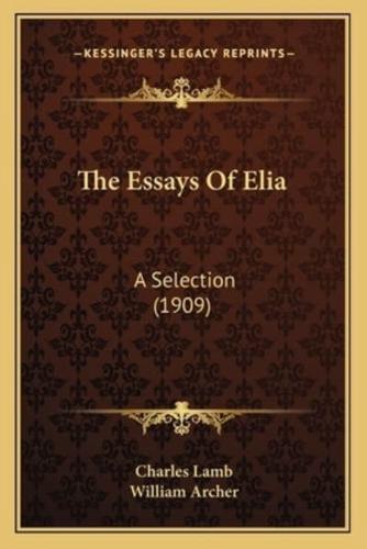 The Essays Of Elia